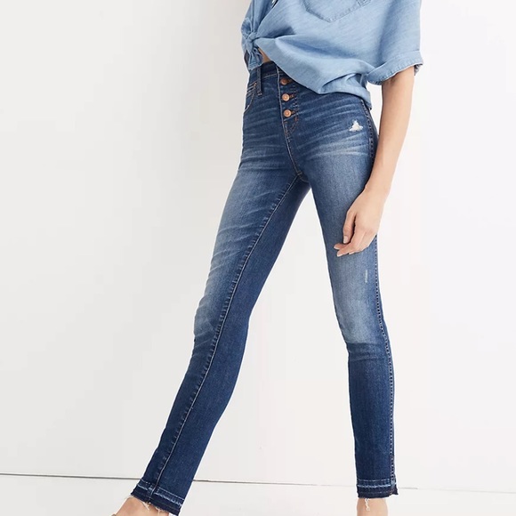 Madewell Denim - Madewell 10" High-Rise Skinny Jeans Drop Hem